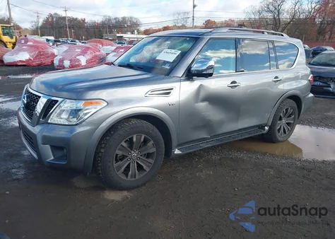2019 Nissan Armada Platinum z USA, uszkodzony, nr VIN JN8AY2NEXK9757116